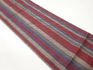 本場筑前博多縞模様織出し名古屋帯